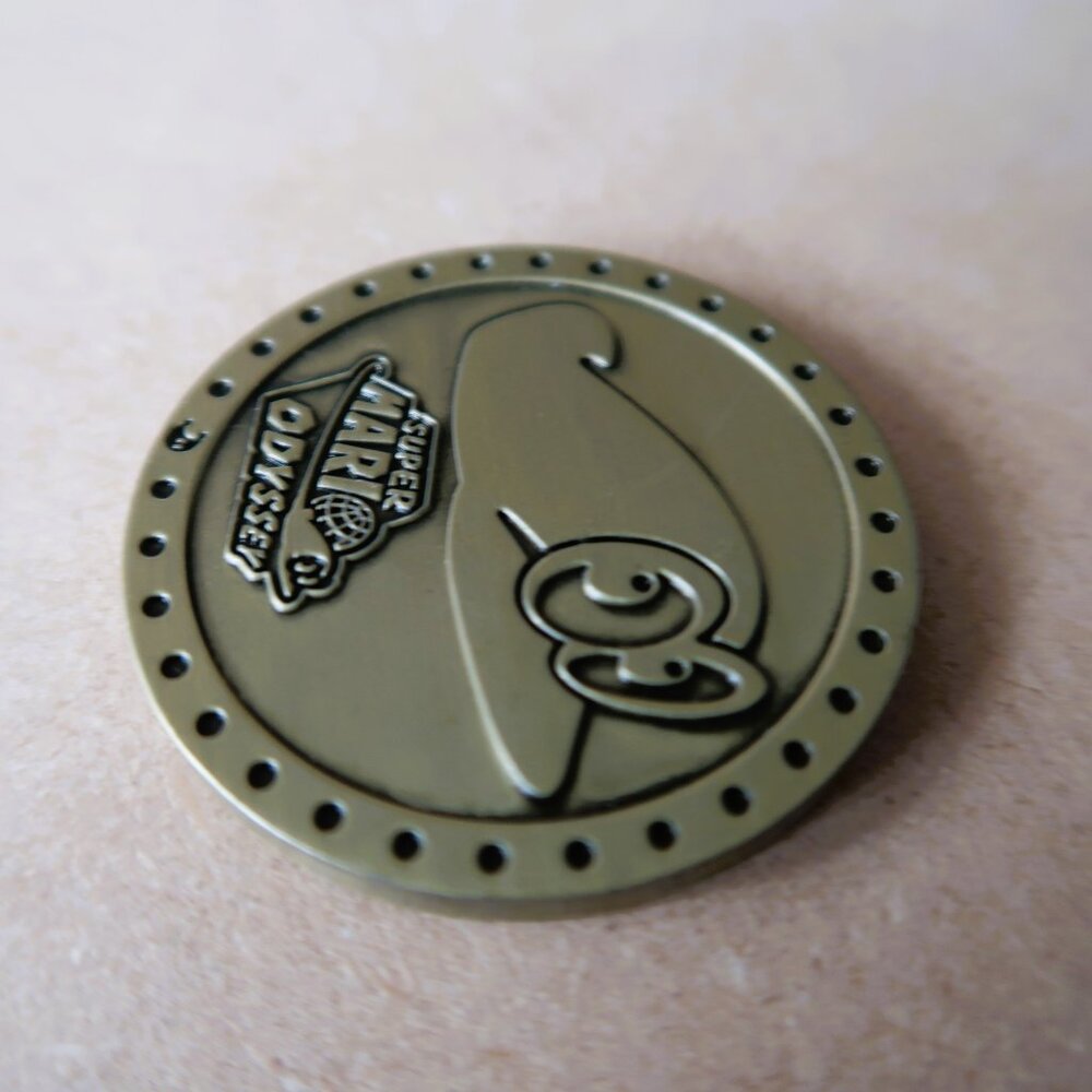 Nintendo Collectible Super Mario Odyssey Cappy Double-Sided Metal Coin Token